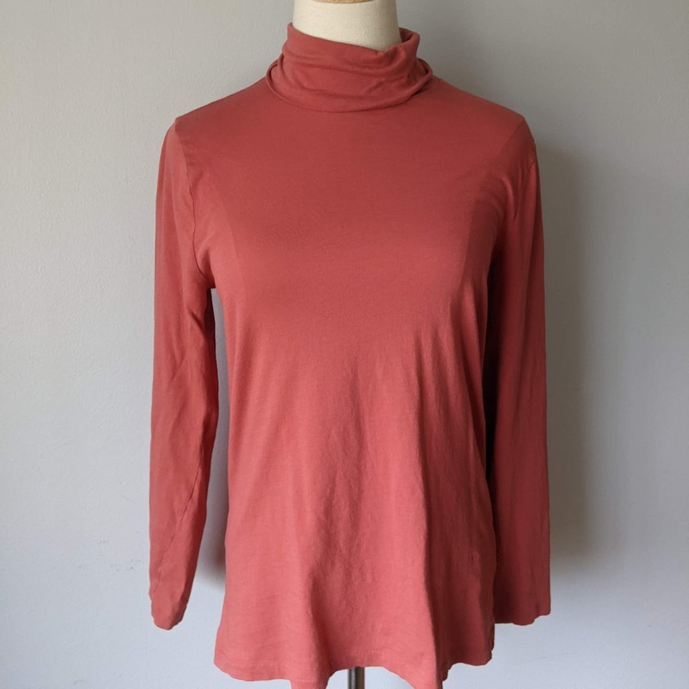 Pink J. Crew tissue turtleneck, Size L
